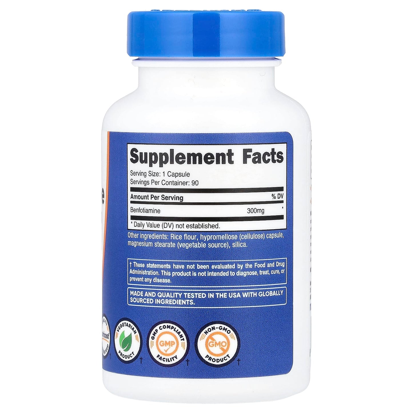 Nutricost, Benfotiamine, 300 mg, 90 Capsules - Image 2
