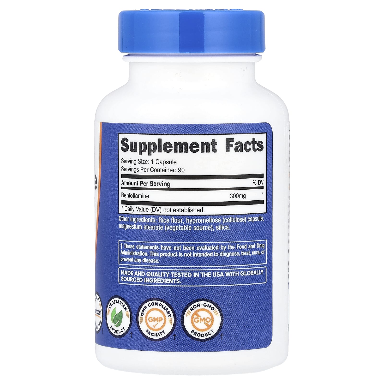 Nutricost, Benfotiamine, 300 mg, 90 Capsules - Image 2