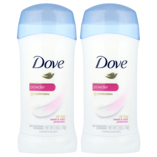 Dove Antiperspirant Deodorant 2.6 oz (2 Pack) Powder for Long-Lasting Protection - Image 1