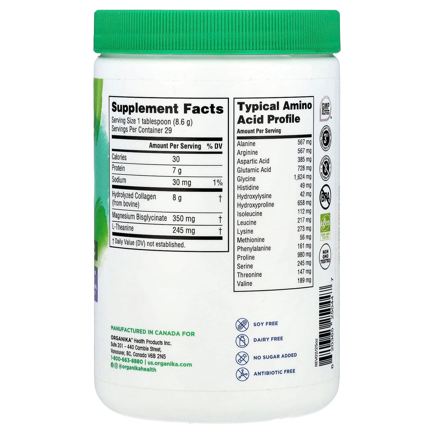 Organika, Enhanced Collagen™, Relax, 8.82 oz (250 g) - Image 2