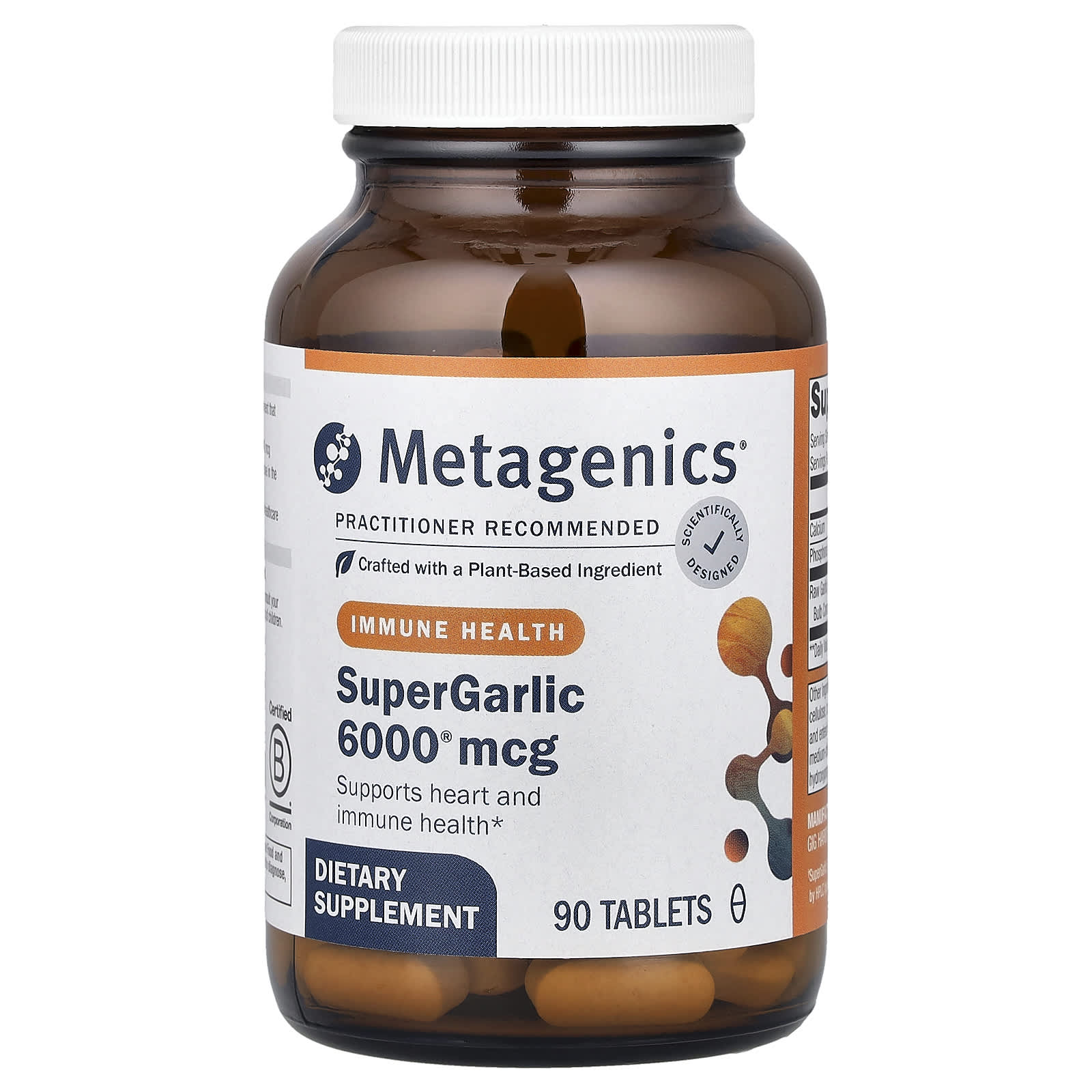 Metagenics, SuperGarlic 6000®, 90 Tablets - Image 1