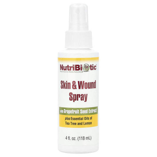 NutriBiotic, Skin & Wound Spray with Grapefruit Seed Extract, 4 fl oz (118 ml) - Image 1