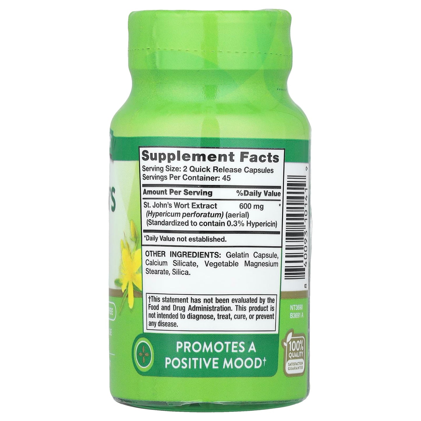 Nature's Truth, St. John's Wort, 90 Quick Release Capsules (300 mg per Capsule) - Image 2
