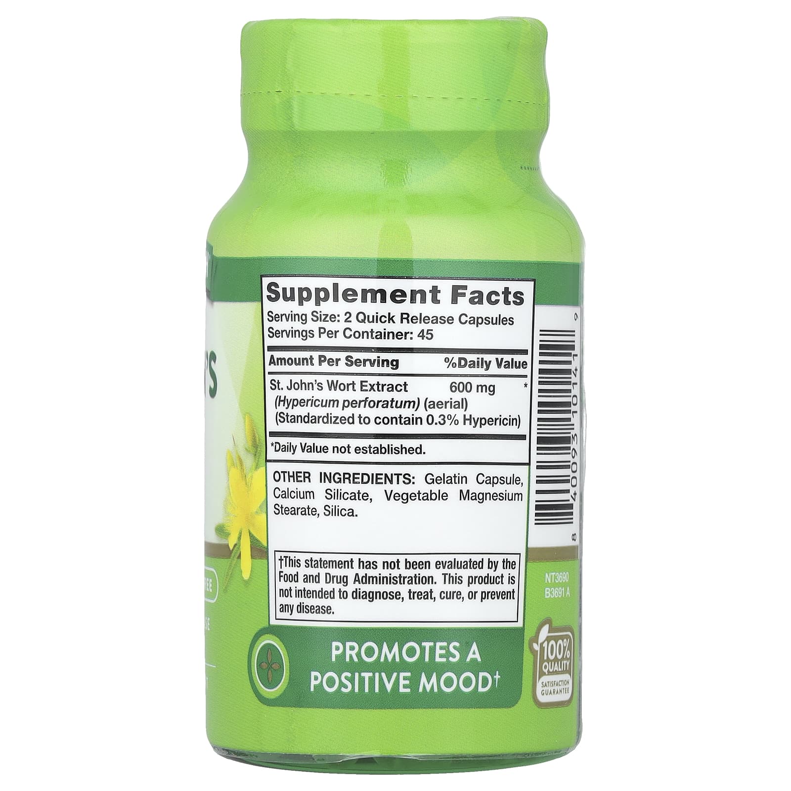 Nature's Truth, St. John's Wort, 90 Quick Release Capsules (300 mg per Capsule) - Image 2
