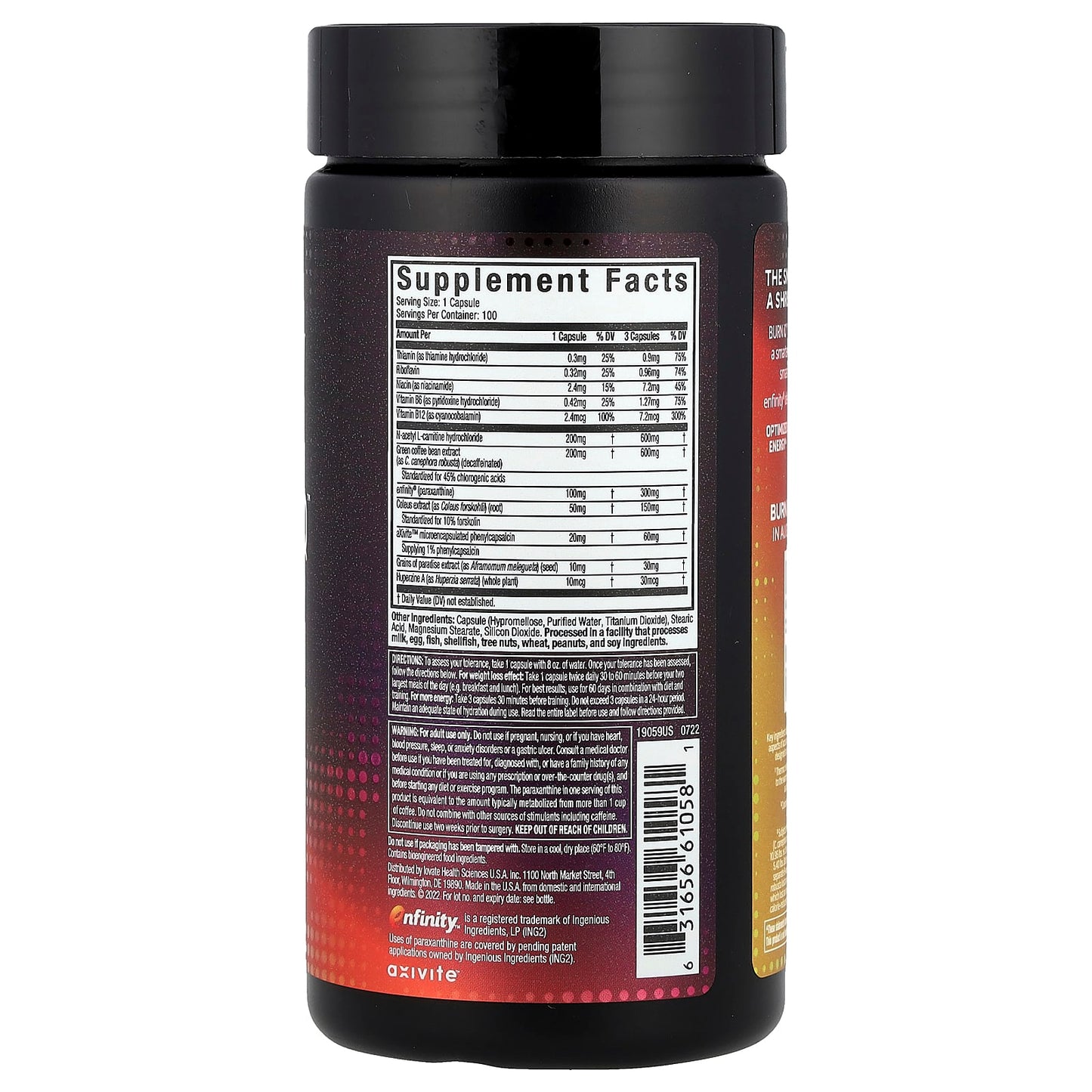 MuscleTech, Burn iQ™, Smart Thermo, 100 Capsules - Image 2