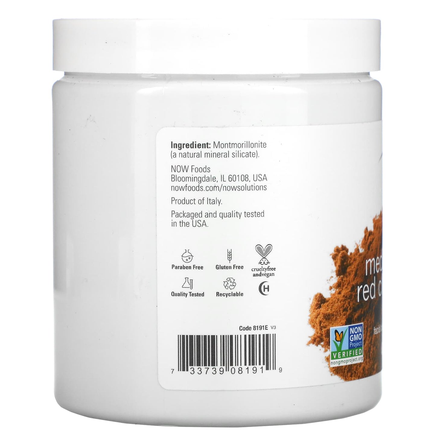 NOW Foods, Solutions, Mediterranean Red Clay Powder, 14 oz (397 g) - Image 2