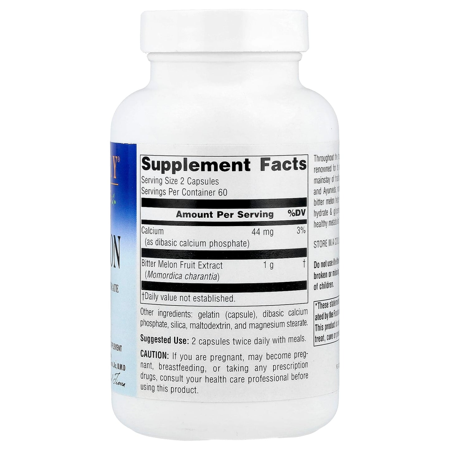 Planetary Herbals, Bitter Melon, 120 Capsules - Image 2