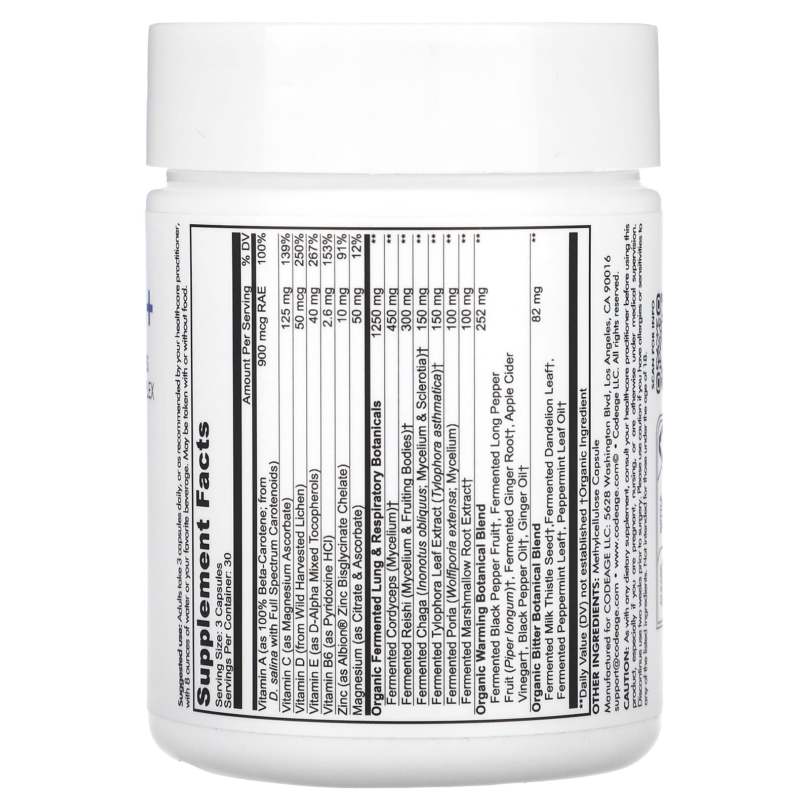 CodeAge Lungs Vitamins+ - Boost Immune System & Respiratory Health - Image 2