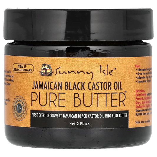 Sunny Isle, Jamaican Black Castor Oil, Pure Butter, 2 fl oz - Image 1