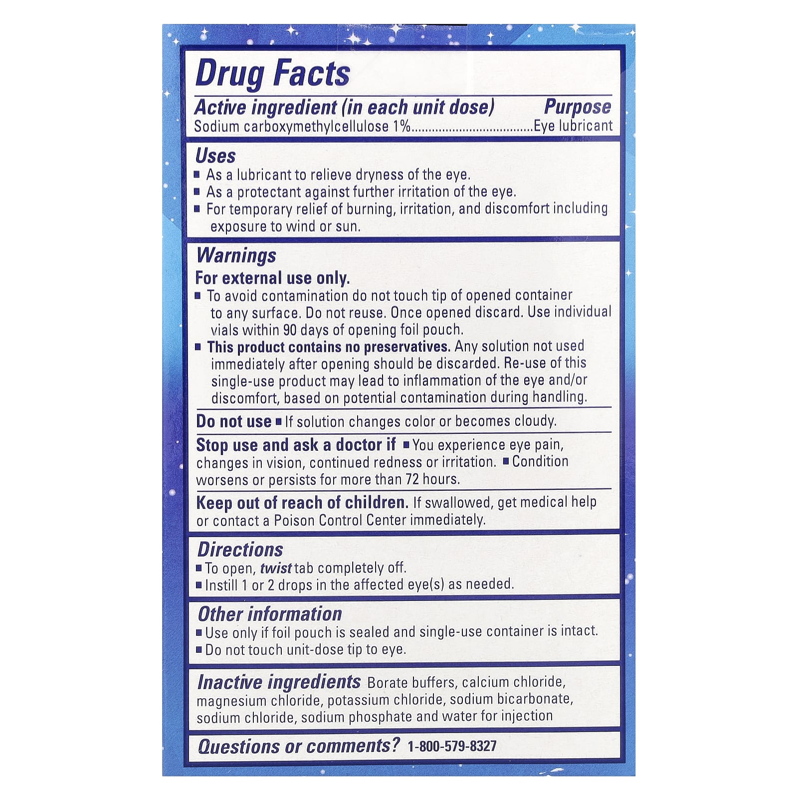 TheraTears, Nighttime Dry Eye Therapy, Lubricant Eye Gel, 30 Single-Use Vials - Image 2