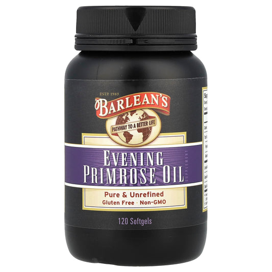 Barleans Evening Primrose Oil 120 Softgels - Pure & Unrefined GLA - Image 1