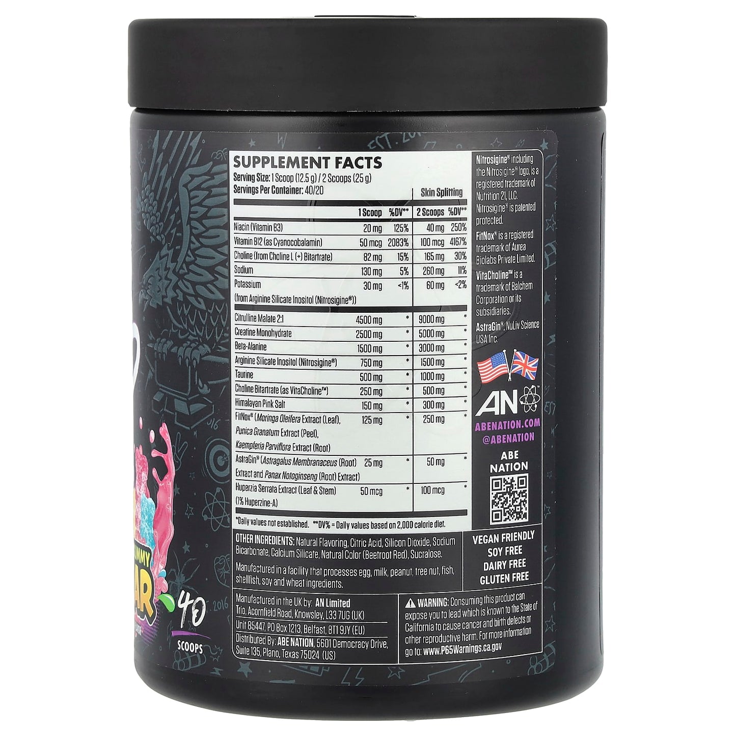 ABE Pump Non-Stim Formula for Intense Workouts, 17.63 oz (500 g) - Image 2