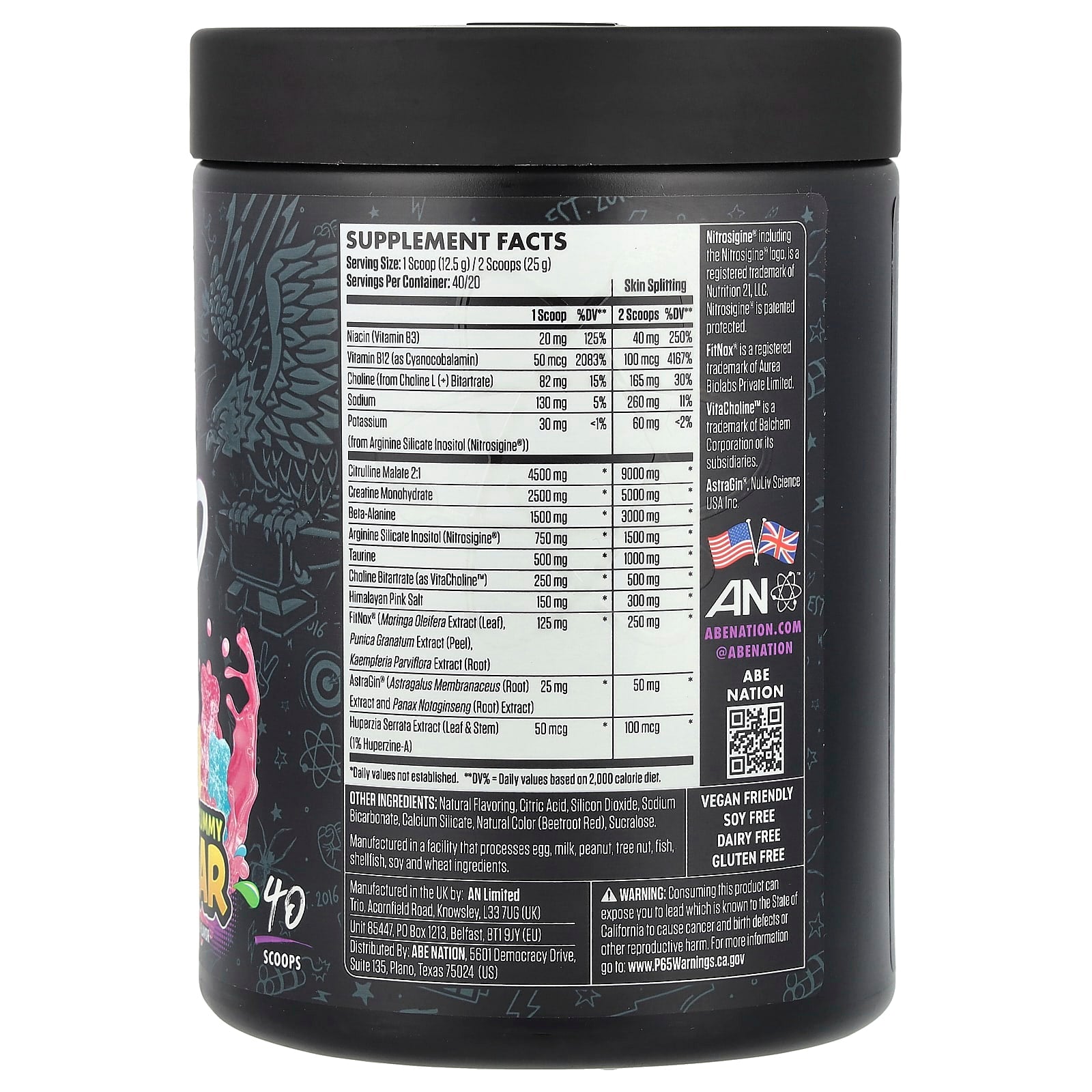 ABE Pump Non-Stim Formula for Intense Workouts, 17.63 oz (500 g) - Image 2