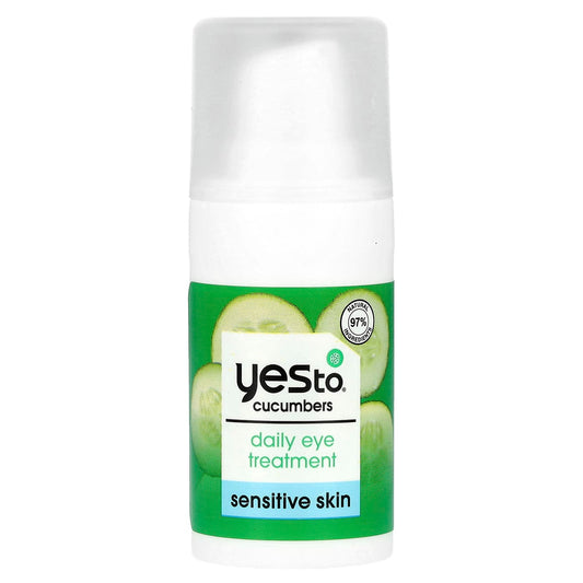 Yes To, Cucumbers, Daily Eye Treatment, Sensitive Skin, 0.5 fl oz (15 ml) - Image 1