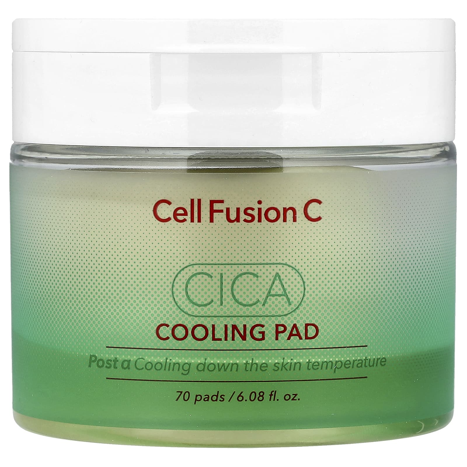 Cica Cooling Pad for Sensitive Skin by Cell Fusion C, 70 Pads - Image 1