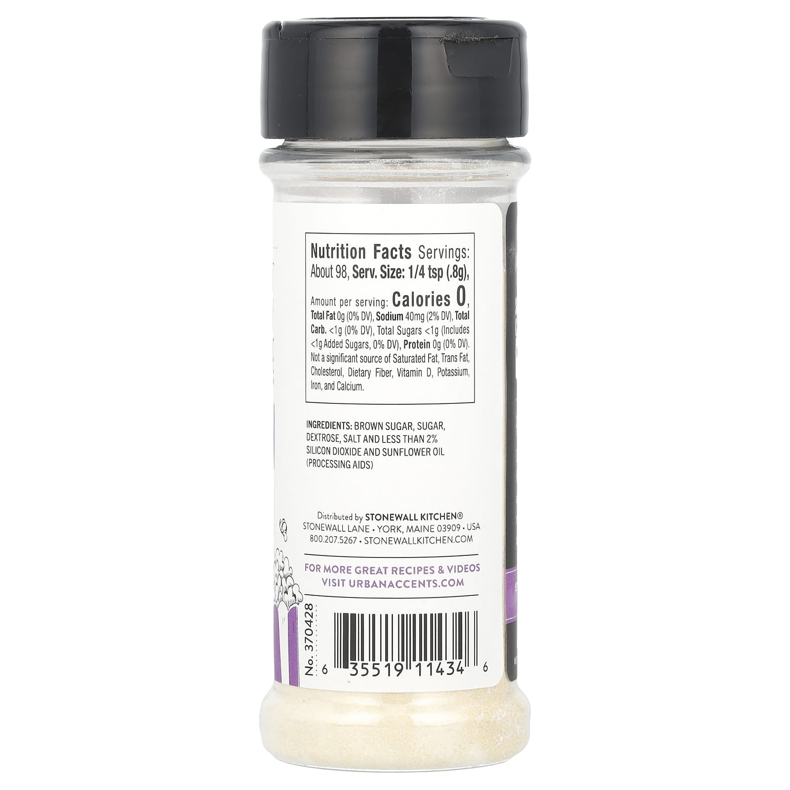 Urban Accents, Popcorn Seasoning, Sweet & Salty Kettle Corn, 2.75 oz (78 g) - Image 2