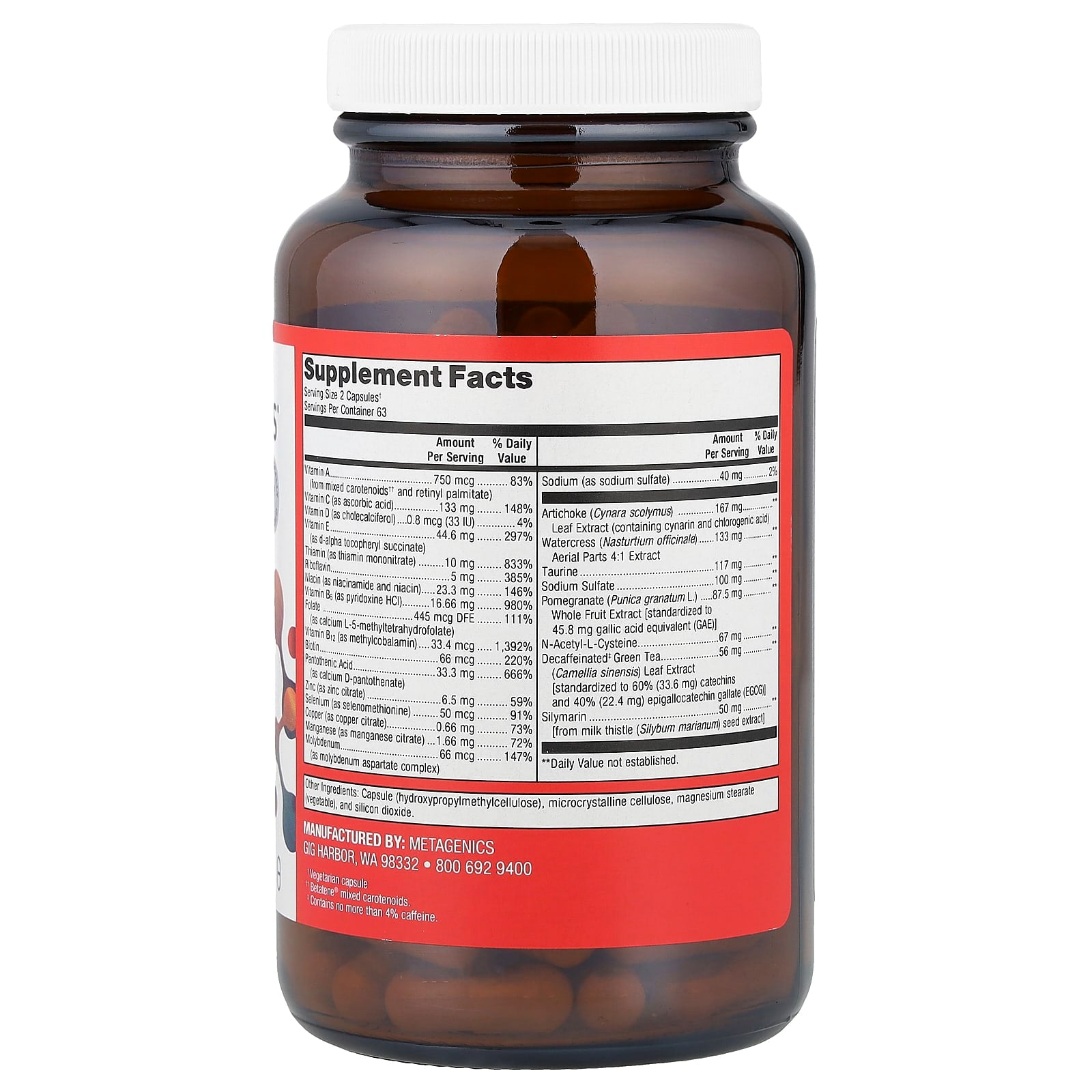 Metagenics, AdvaClear®, 126 Capsules - Image 2