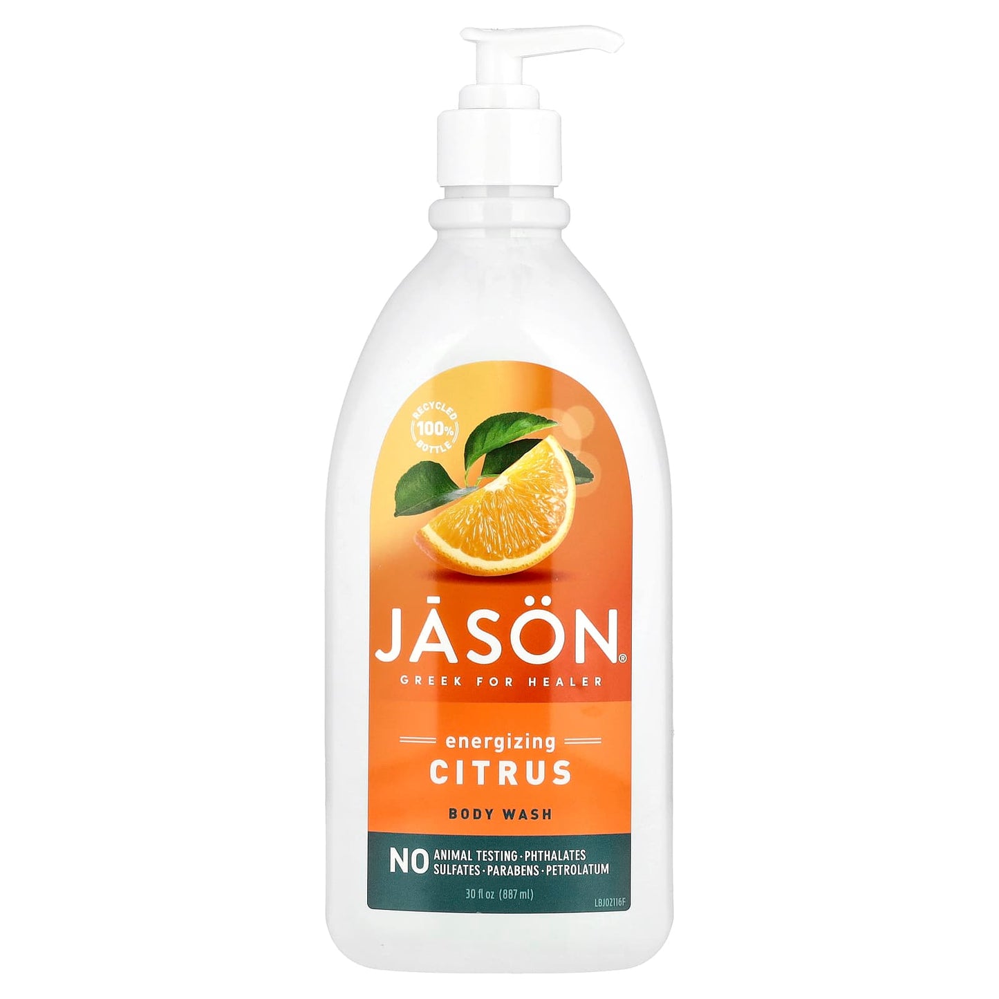 Jason Natural Energizing Citrus Body Wash, 30 fl oz | Cruelty Free & Vegan - Image 1