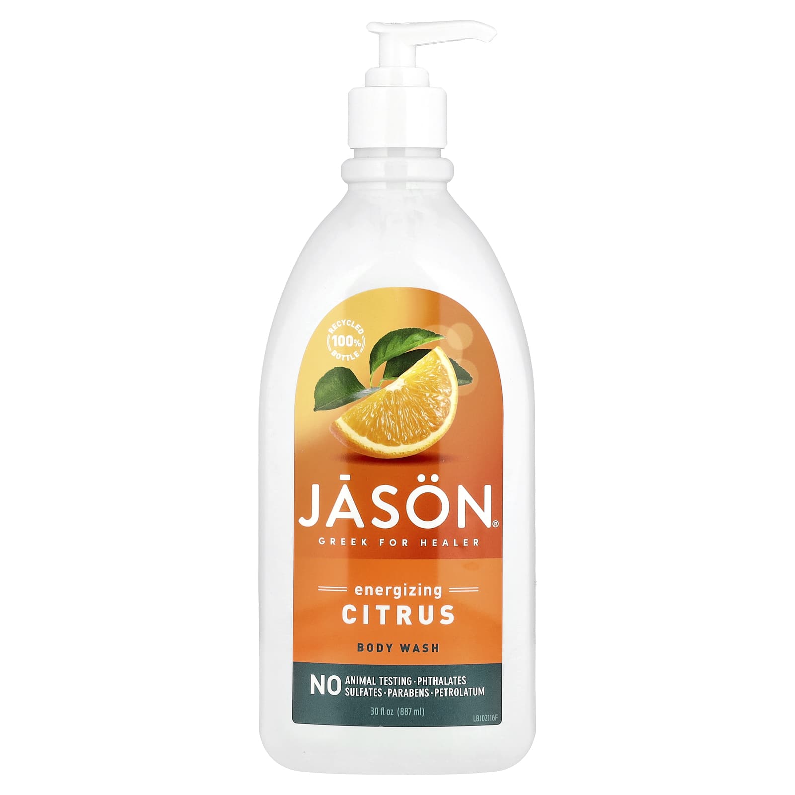 Jason Natural Energizing Citrus Body Wash, 30 fl oz | Cruelty Free & Vegan - Image 1