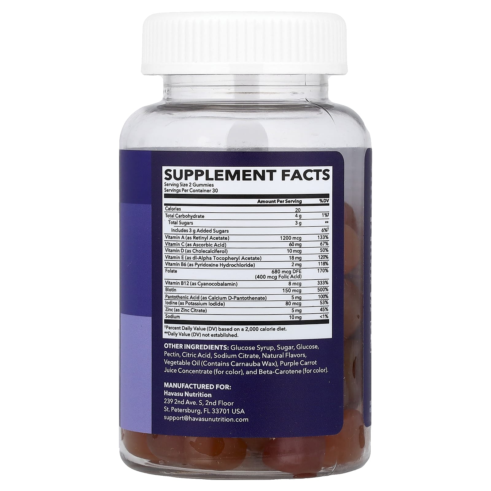 Havasu Nutrition Multivitamin Gummies for Adults, 60 Count - Image 2