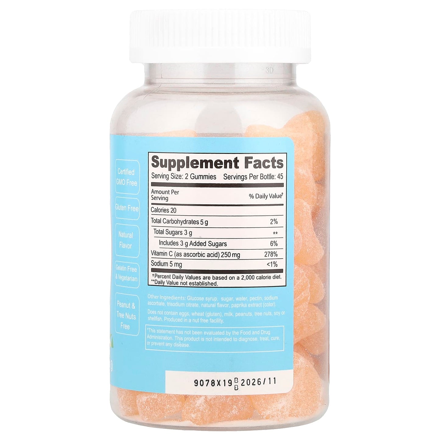Doctor's Finest Vitamin C Gummies for Immune Support - 90 Gummies Per Bottle - Image 2