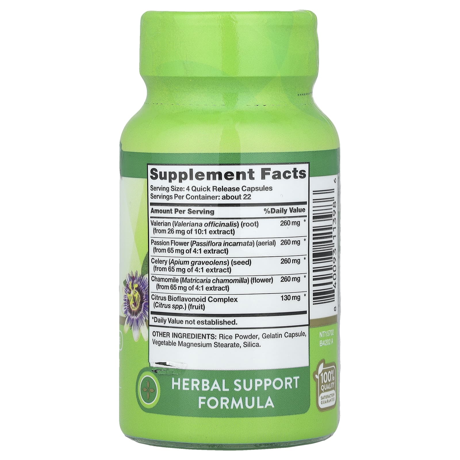 Nature's Truth, Calm Caps™ Plus Passion Flower & Chamomile, 90 Quick Release Capsules - Image 2