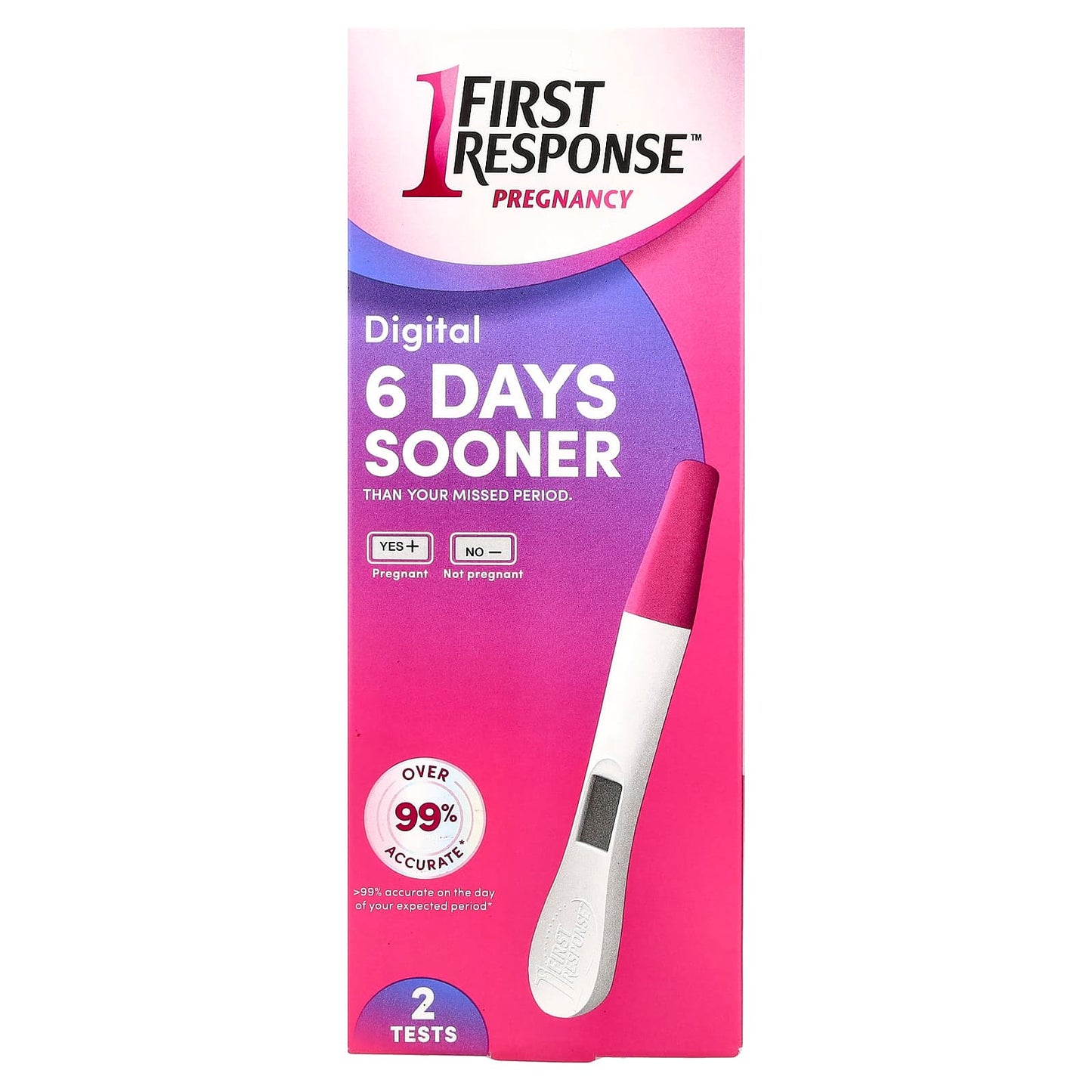 Early Pregnancy Test, 2 First Response Digital Tests, 99% Accurate - Image 1