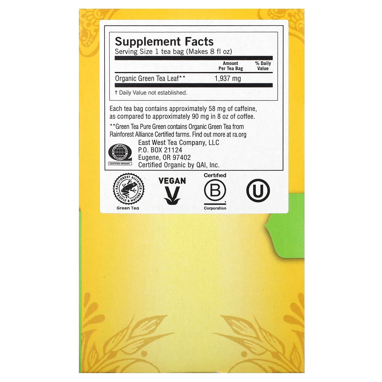Yogi Tea, Green Tea Pure Green, 16 Tea Bags, 1.09 oz (31 g) - Image 2