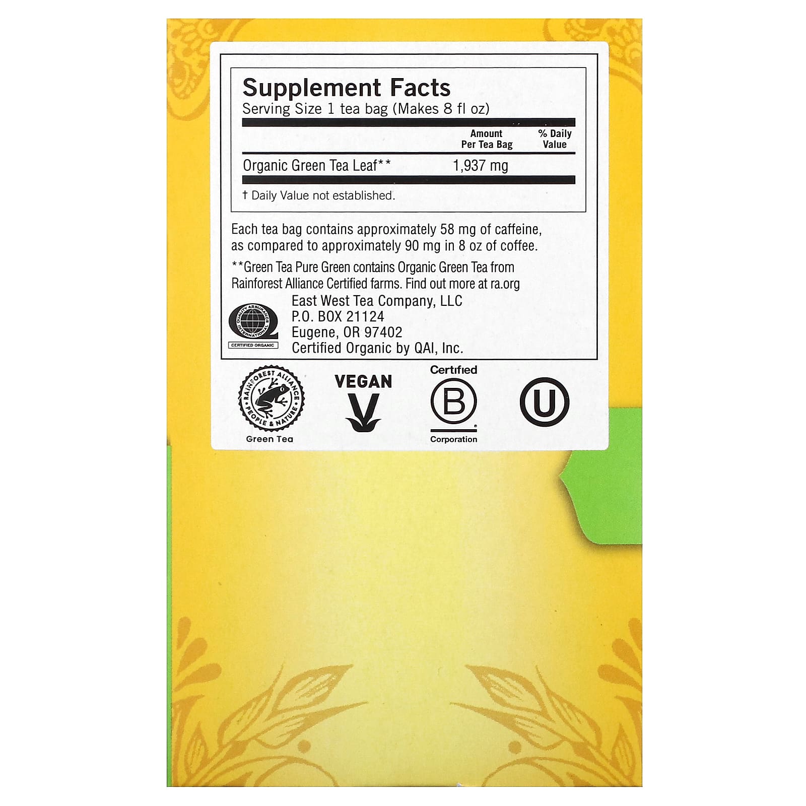 Yogi Tea, Green Tea Pure Green, 16 Tea Bags, 1.09 oz (31 g) - Image 2