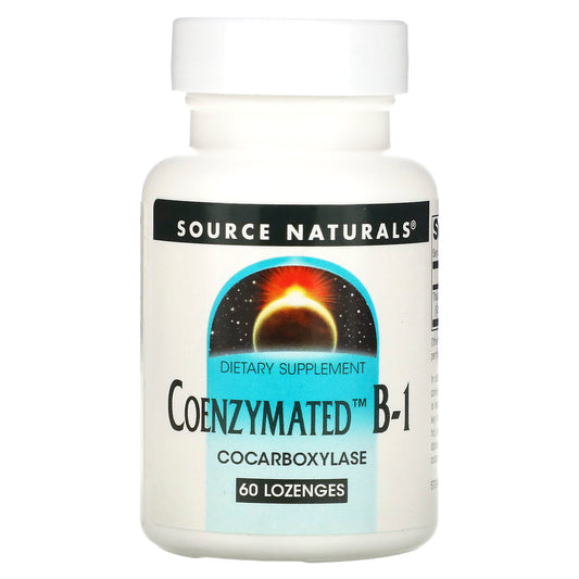 Source Naturals, Coenzymated B-1, 60 Lozenges - Image 1