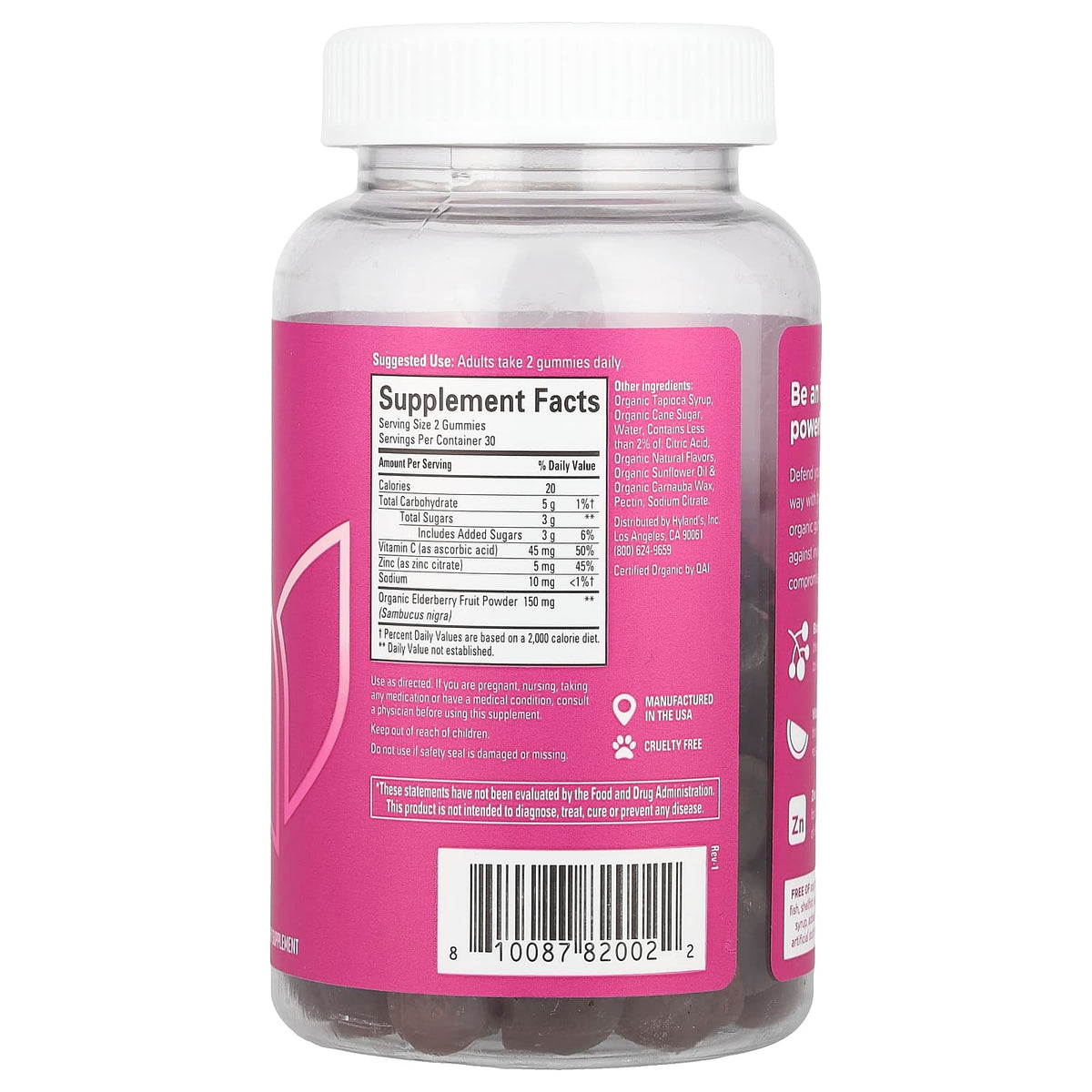 Elderberry Plus Gummies for Immune Support - USDA Organic, Vegan, Gluten Free - Image 2
