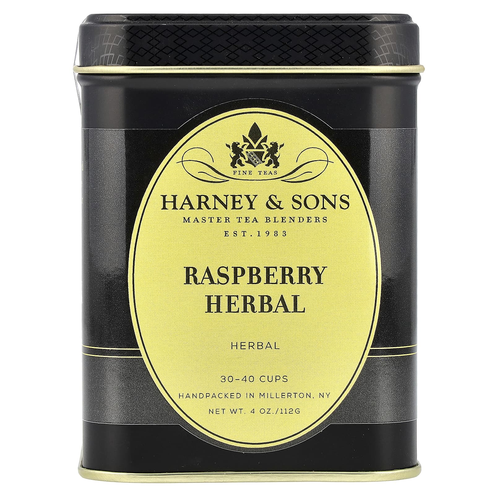 Harney & Sons Raspberry Tea, Caffeine Free, 4 oz (112g) - Image 1