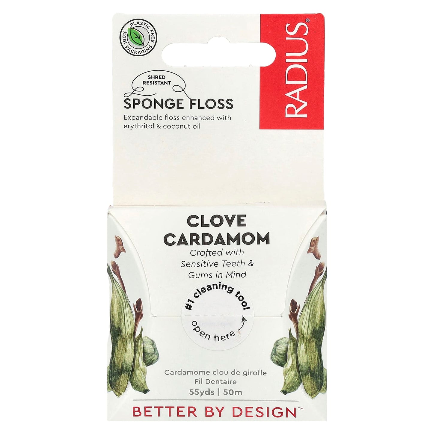 RADIUS, Sponge Floss, Clove Cardamom, 55 yds (50 m) - Image 1