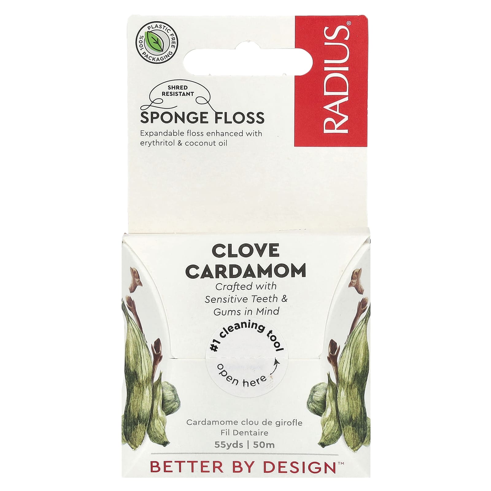 RADIUS, Sponge Floss, Clove Cardamom, 55 yds (50 m) - Image 1