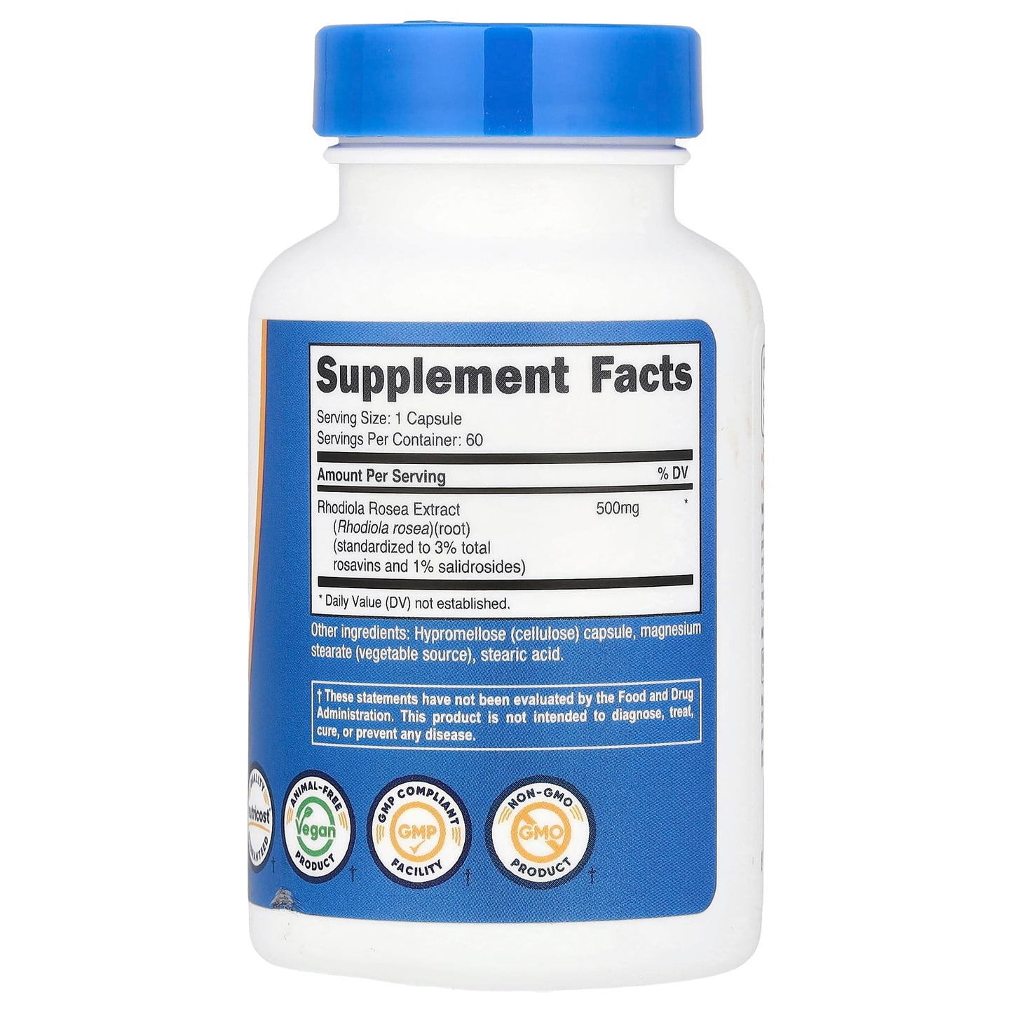 Nutricost, Rhodiola Rosea, 500 mg, 60 Capsules - Image 2