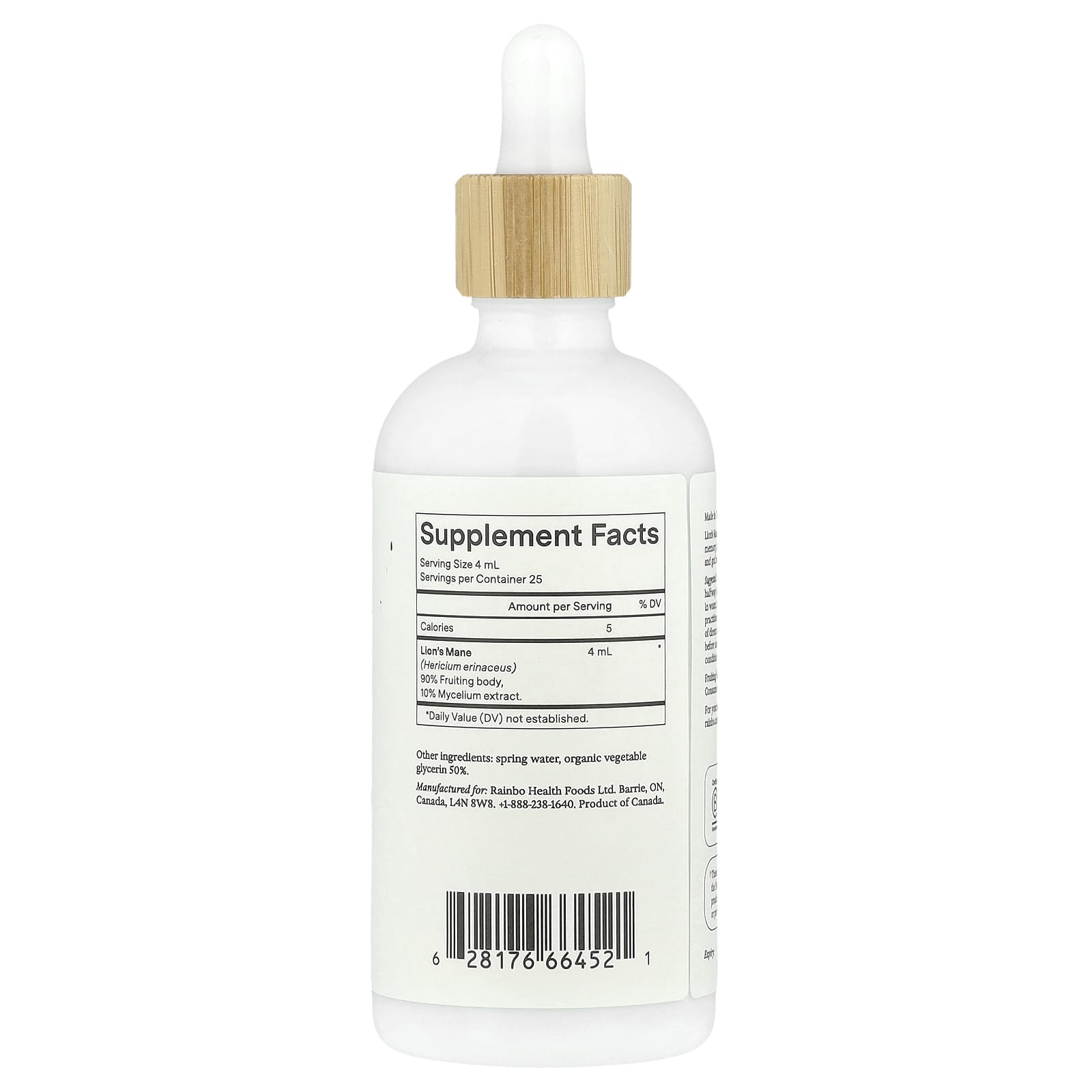 Rainbo, Lion's Mane, Alcohol-Free, 3.4 fl oz (100 ml) - Image 2