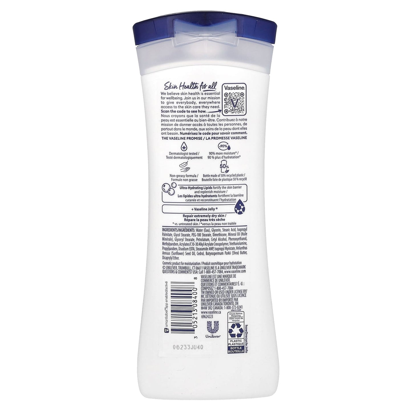 Vaseline, Intensive Care, Advanced Repair Lotion, Unscented, 10 fl oz (295 ml) - Image 2