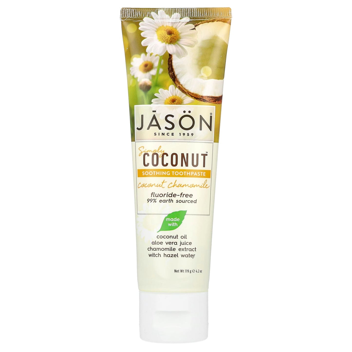 Jason Natural Simply Coconut Soothing Fluoride-Free Toothpaste - Image 1