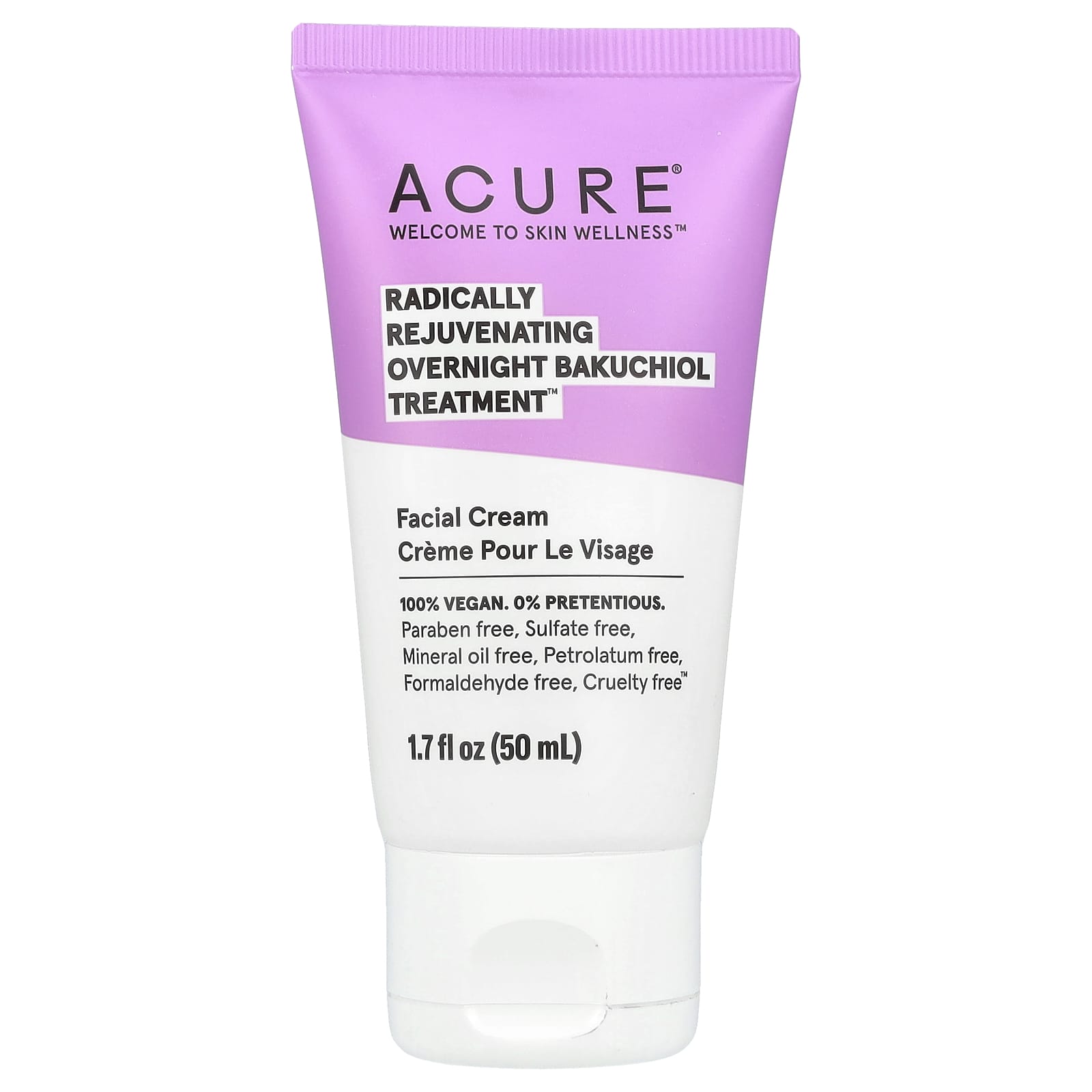 Bakuchiol Facial Cream for Overnight Rejuvenation | Acure - Image 1