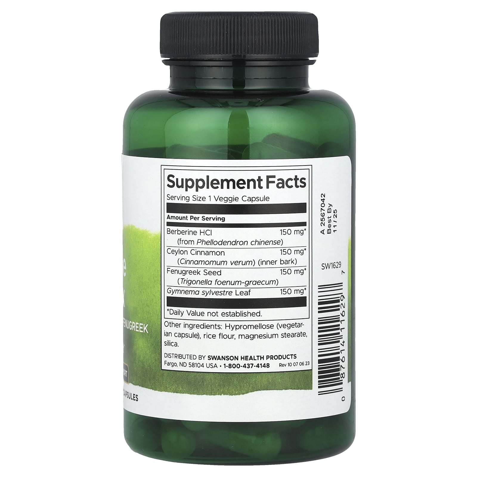 Swanson, Berberine Complex, 90 Veggie Capsules - Image 2