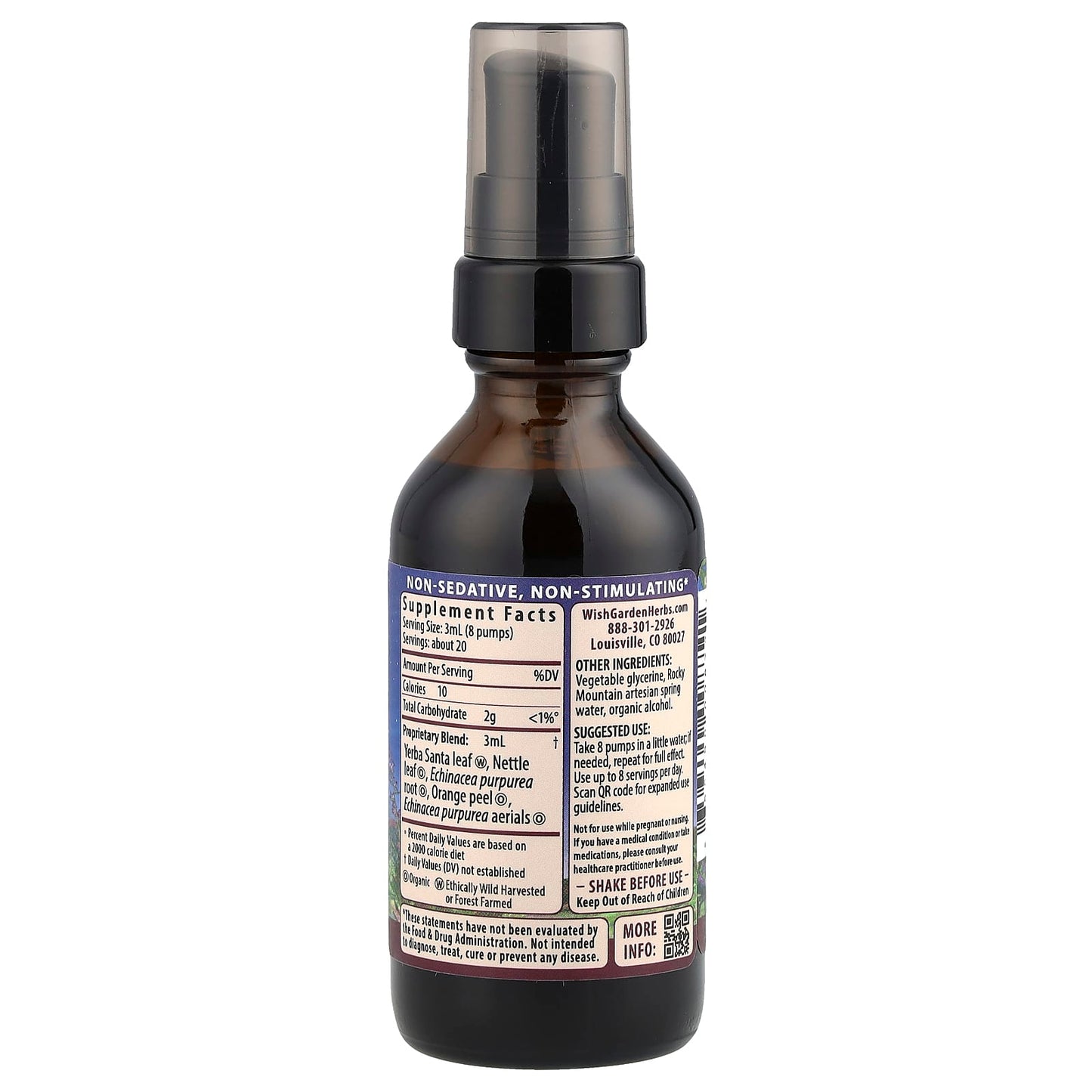 WishGarden Herbs, Kick-Ass™ Allergy, Seasonal Rescue, 2 fl oz (59 ml) - Image 2