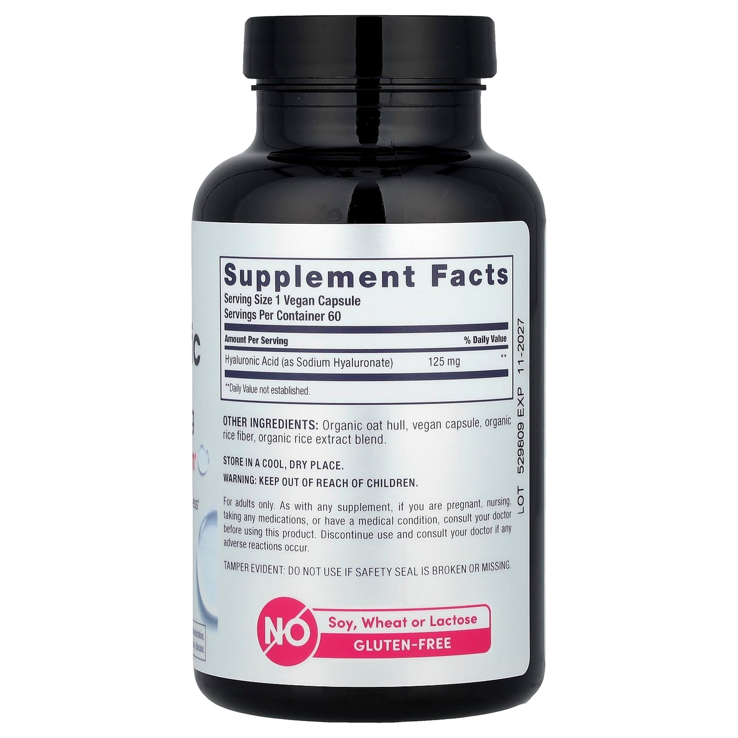 NeoCell, Hyaluronic Acid, 125 mg, 60 Vegan Capsules - Image 2