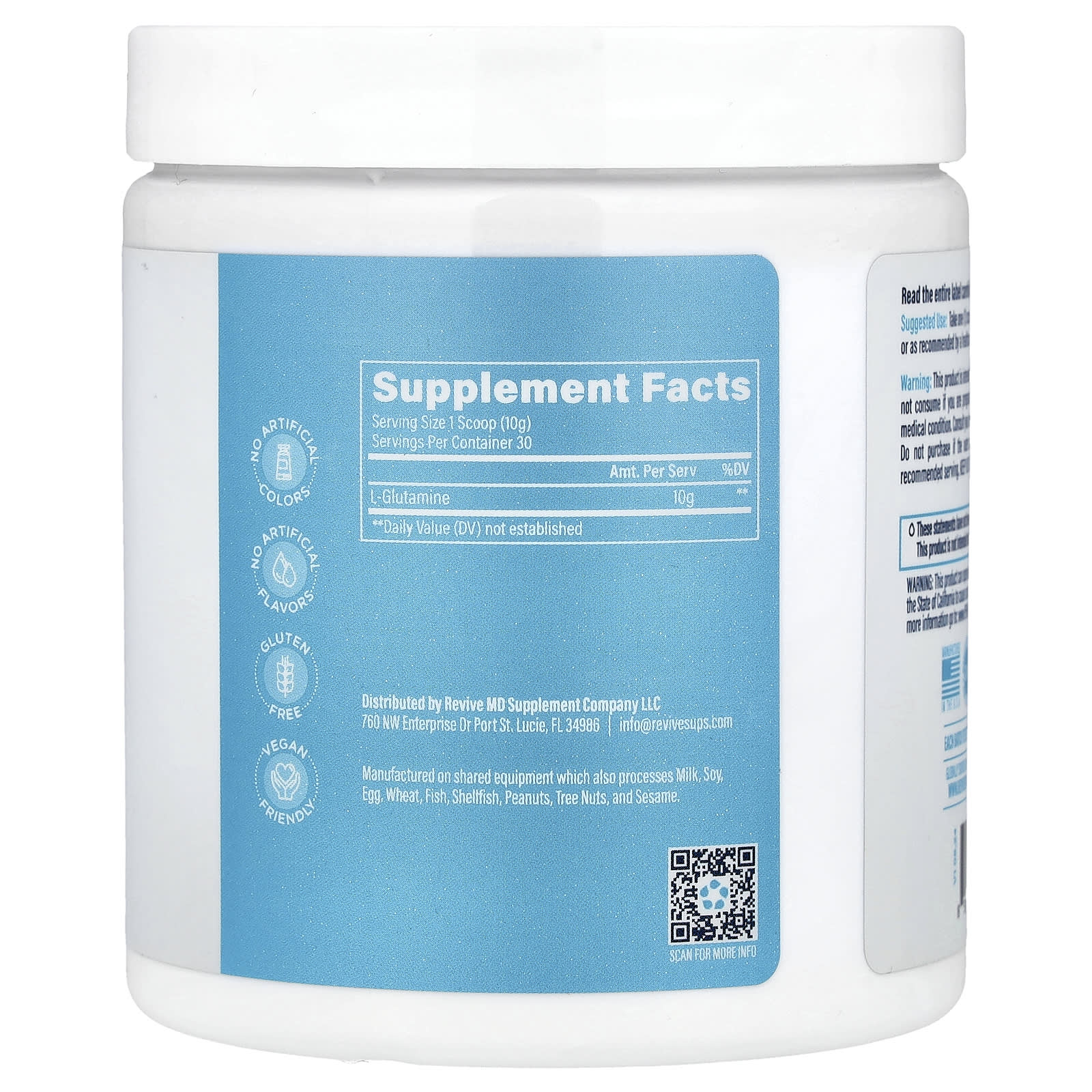Revive, Glutamine , 10.58 oz (300 g) - Image 2