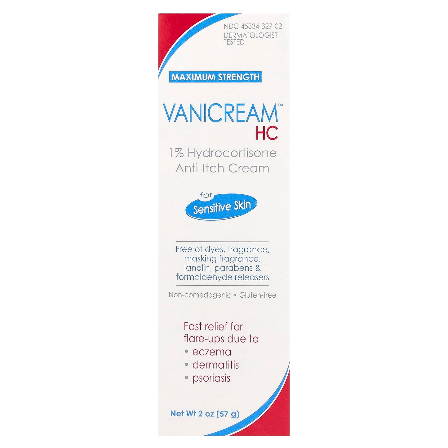 Vanicream, 1% Hydrocortisone Anti-Itch Cream, Maximum Strength, Fragrance Free, 2 oz (57 g) - Image 2