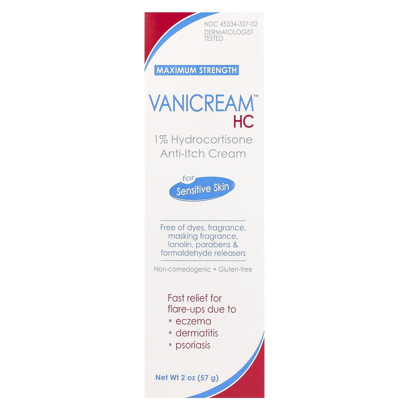 Vanicream, 1% Hydrocortisone Anti-Itch Cream, Maximum Strength, Fragrance Free, 2 oz (57 g) - Image 2