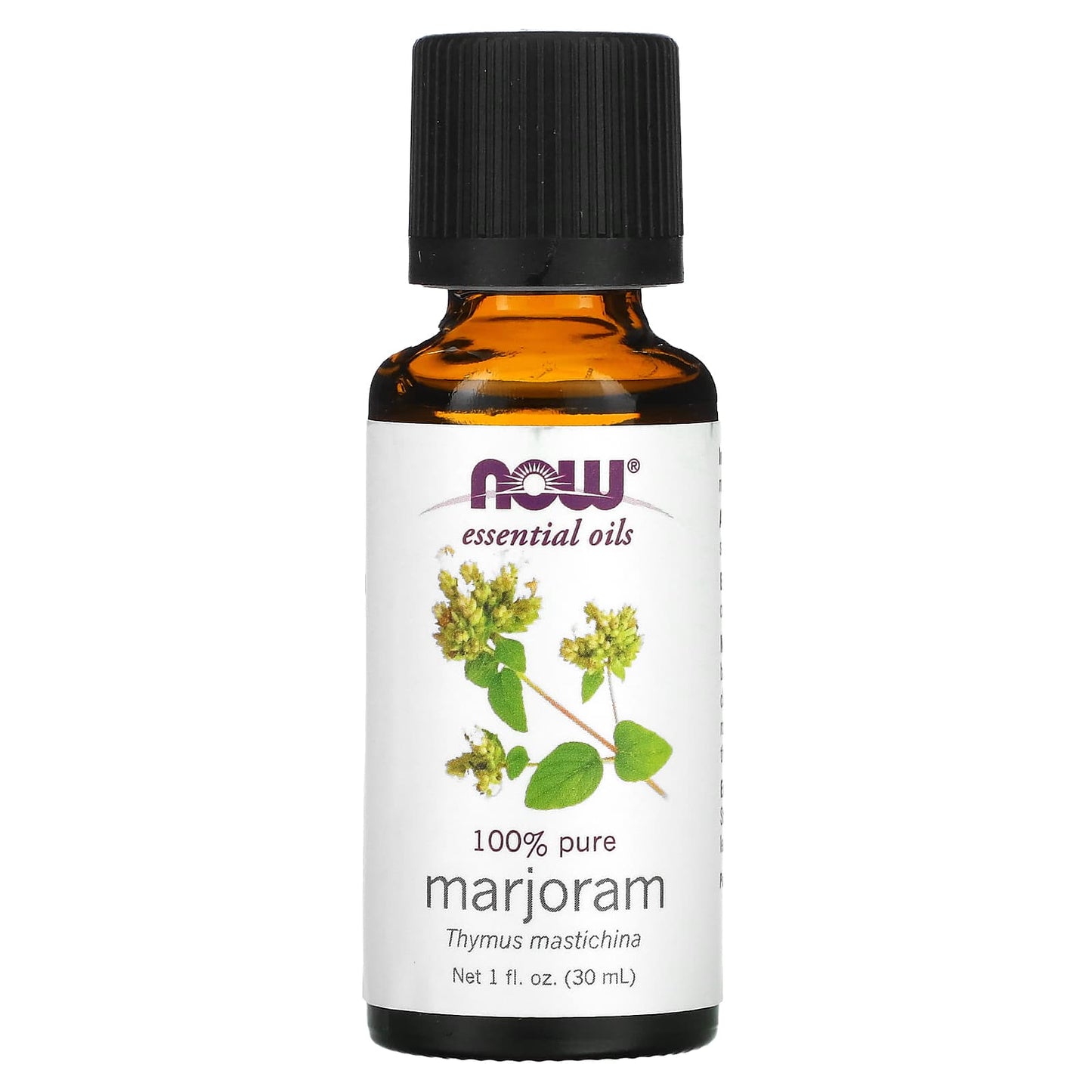 NOW Foods, Essential Oils, Marjoram, 1 fl oz (30 ml) - Image 1