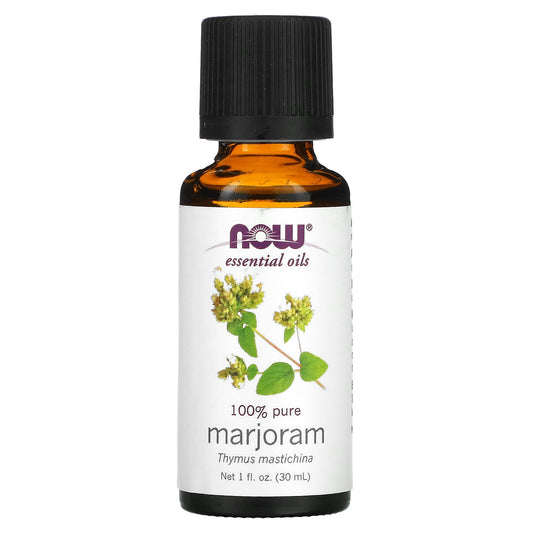 NOW Foods, Essential Oils, Marjoram, 1 fl oz (30 ml) - Image 1