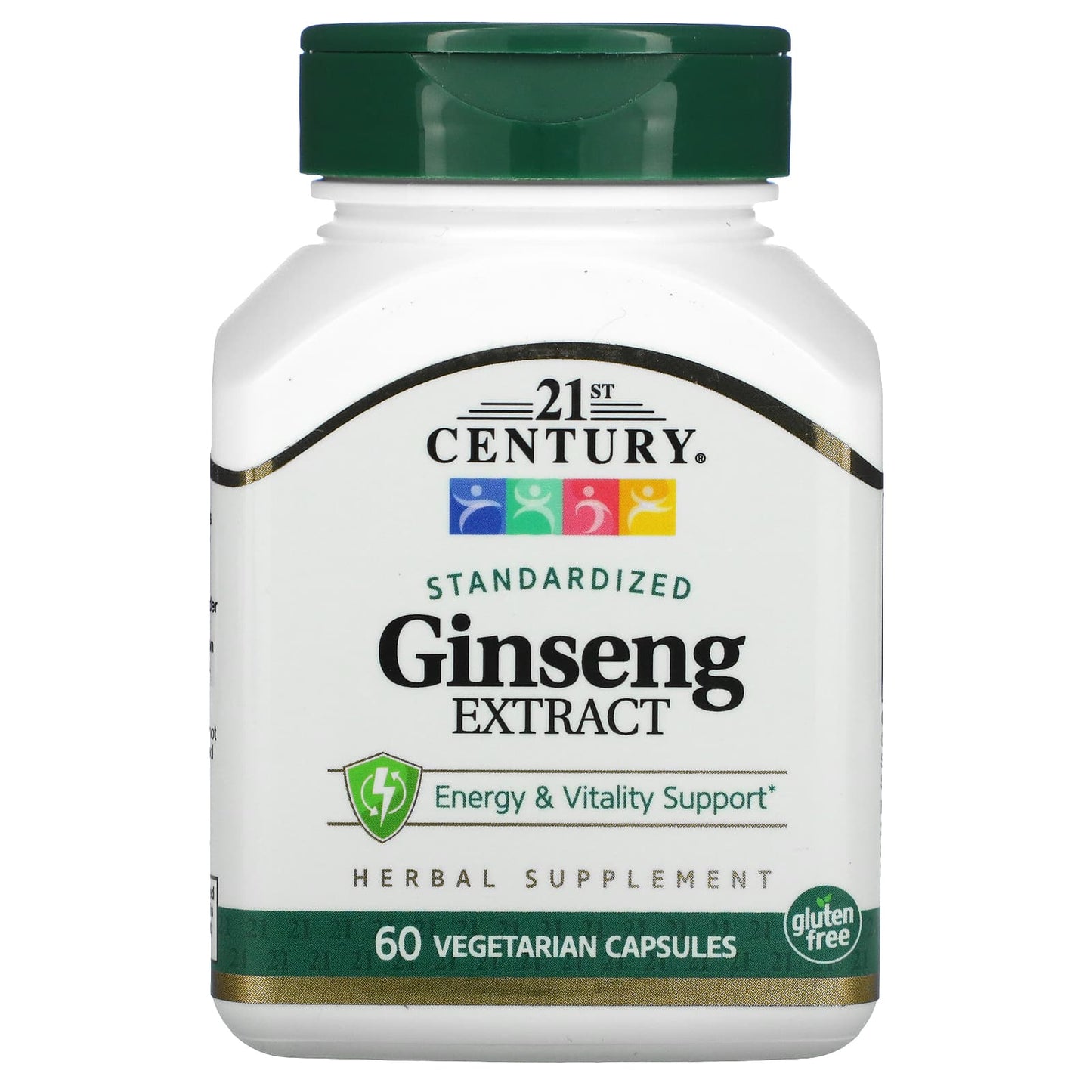 21st Century Standardized Ginseng Energy & Vitality Support - 60 Capsules - Image 1