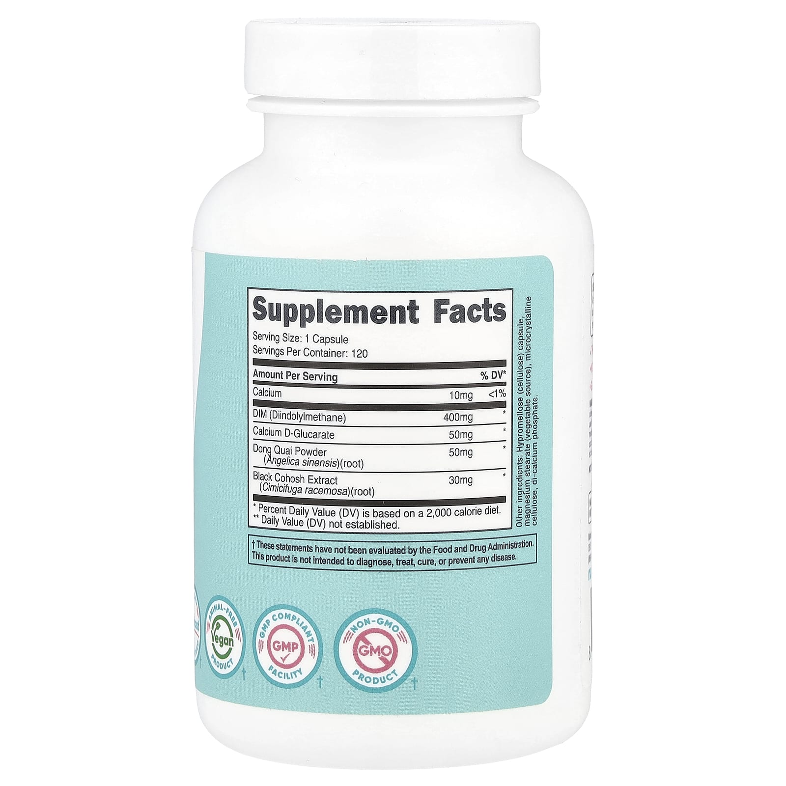 Nutricost, Women, DIM With Calcium D-Glucarate & Dong Quai, 120 Capsules - Image 2