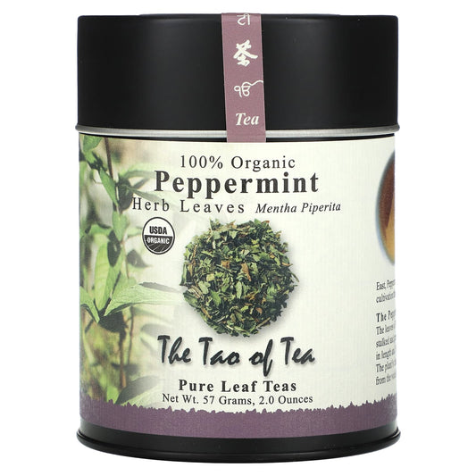The Tao of Tea, 100% Organic Herb Leaves, Peppermint, 2 oz (57 g) - Image 1